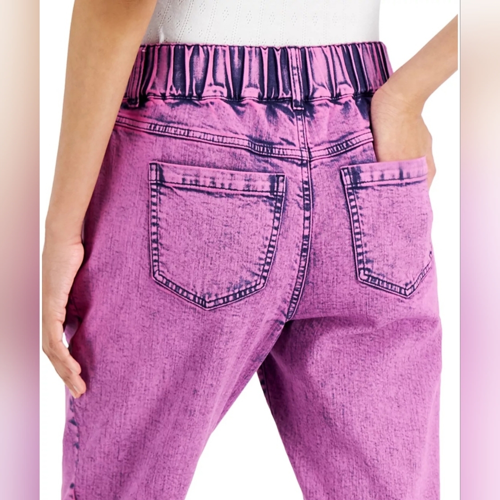 INC International Concepts Pink Washed Ankle Jeans - Picture 3 of 11